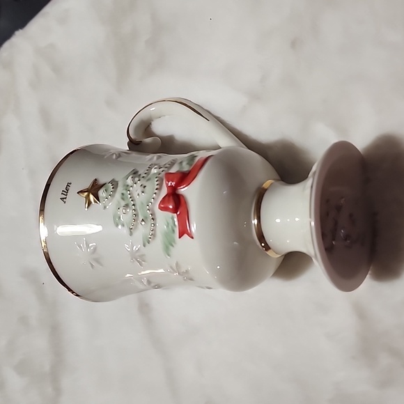 VINTAGE  LENOX VERY MERRY PERSONALIZED MUG. - Picture 1 of 5